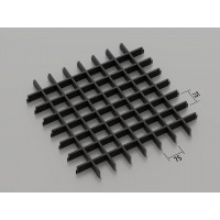 Грильято класичне (RAL 9005), 75x75 мм