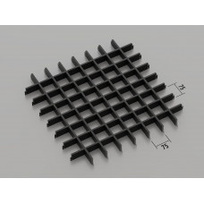Стеля ГРИЛЬЯТО 75x75 мм класичне RAL 9005, чорний