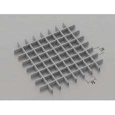 Стеля ГРИЛЬЯТО 75x75 мм класичне RAL 9006, сірий