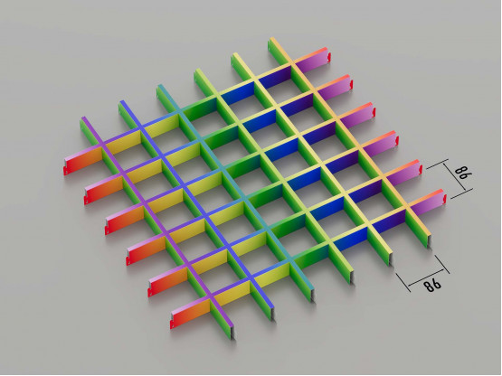 Стеля ГРИЛЬЯТО 86x86 мм класичне RAL на замовлення