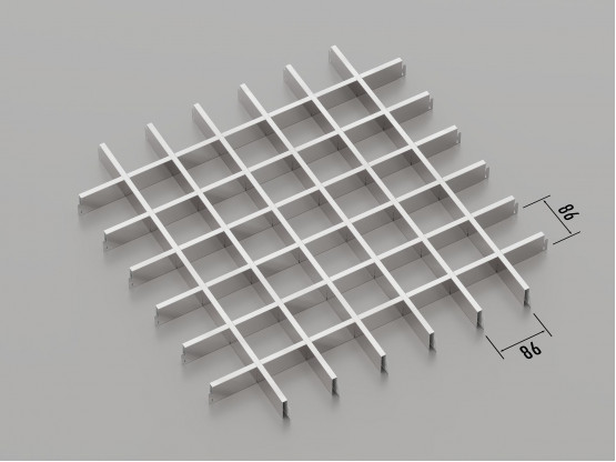 Стеля ГРИЛЬЯТО 86x86 мм класичне хром