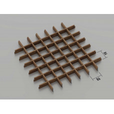 Стеля ГРИЛЬЯТО 86x86 мм класичне темне дерево