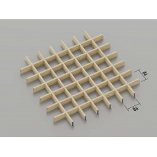 Стеля ГРИЛЬЯТО 86x86 мм класичне світле дерево