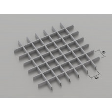 Стеля ГРИЛЬЯТО 86x86 мм класичне RAL 9006, сірий