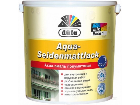 Аква-емаль полуматова Dufa Aqua-Seidenmattlack