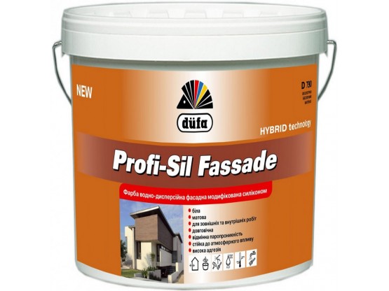 Фасадна фарба модифікована силіконом Dufa D790 Profi-Sil Fassad