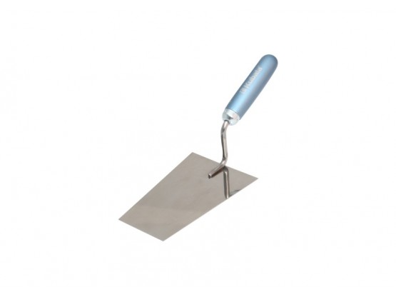 Кельма трапеція нержавіюча з дерев'яною ручкою 120х180х80 мм Kubala