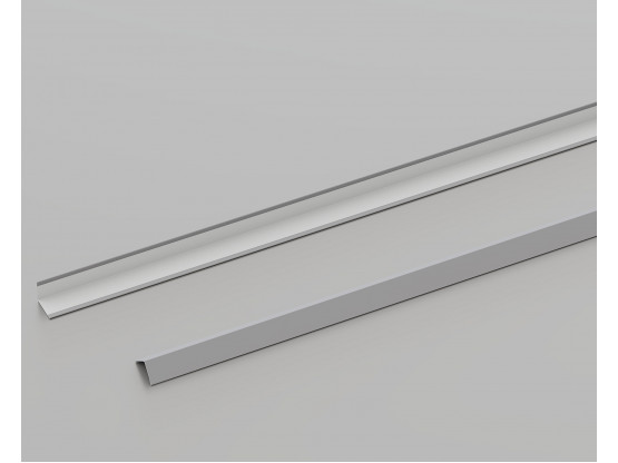 Пристінний кутник КЗС L-подібний (RAL 9006), 3 м