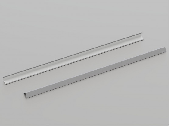 Пристінний кутник КЗС L-подібний (RAL 9006), 3 м