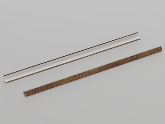 Пристінний кутник КЗС L-подібний (Темне дерево), 3 м