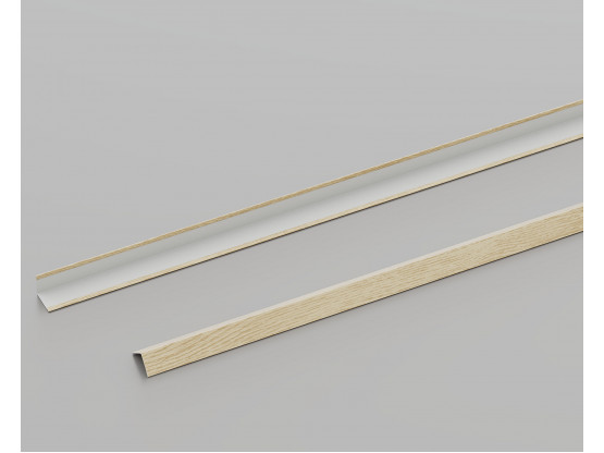 Пристінний кутник КЗС L-подібний (Світле дерево), 3 м