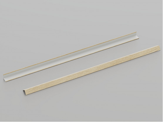 Пристінний кутник КЗС L-подібний (Світле дерево), 3 м