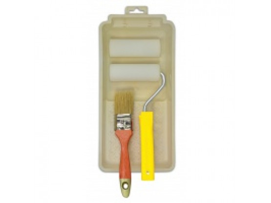 Набір малярний (Мольтопрен 100 мм - 2 шт., ручка, кюветка, пензель)