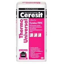 Розчинна суміш для приклеювання ППС Ceresit ThermoUniversal 25кг