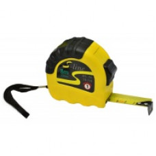 Рулетка, прогумований корпус, з фіксатором 10 м х 25 мм