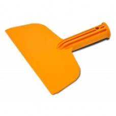 Шпатель пластиковий жовтий, гладкий 230 мм