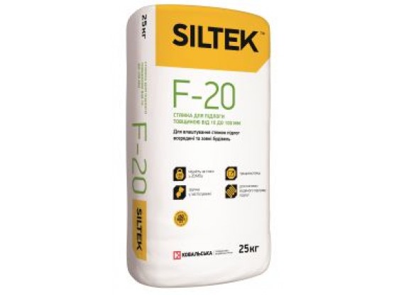 Стяжка для підлоги від 10 до 100 мм Siltek F 20 25кг