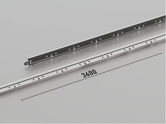 Профіль несучий КЗС T-15 (Хром), 3.6 м
