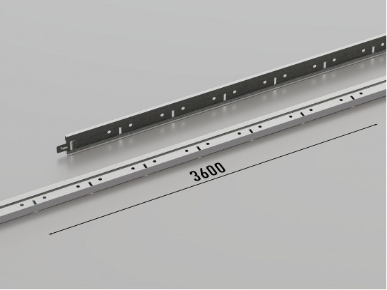 Профіль несучий КЗС T-15 (RAL 9006), 3.6 м