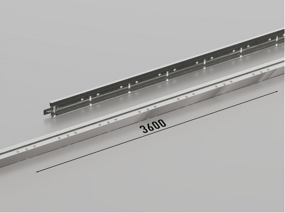 Профіль несучий КЗС T-24 (Хром), 3.6 м