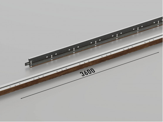 Профіль несучий КЗС T-24 (Темне дерево), 3.6 м