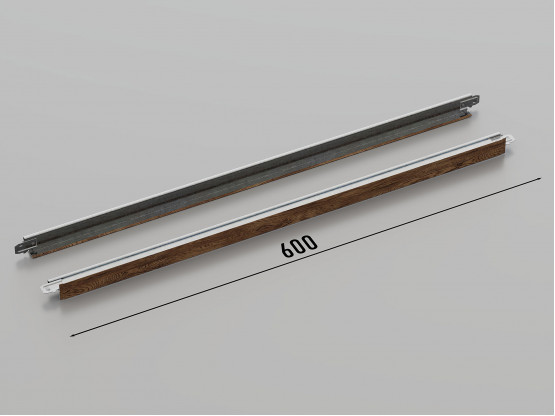 Профіль поперечний КЗС T-24 (Темне дерево), 0.6 м