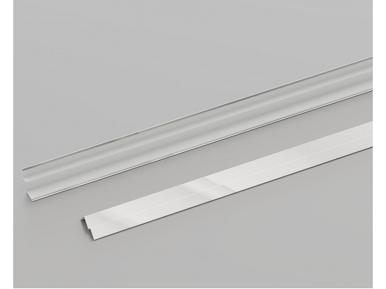 Пристінний кутник КЗС W-подібний (Хром), 3 м