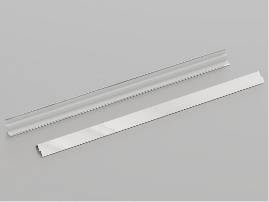 Пристінний кутник КЗС W-подібний (Хром), 3 м