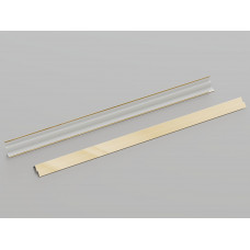 Пристінний кутник КЗС W-подібний (Золото), 3 м