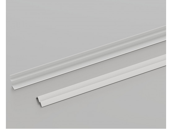 Пристінний кутник КЗС W-подібний (RAL 9003), 3 м