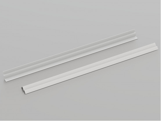 Пристінний кутник КЗС W-подібний (RAL 9003), 3 м