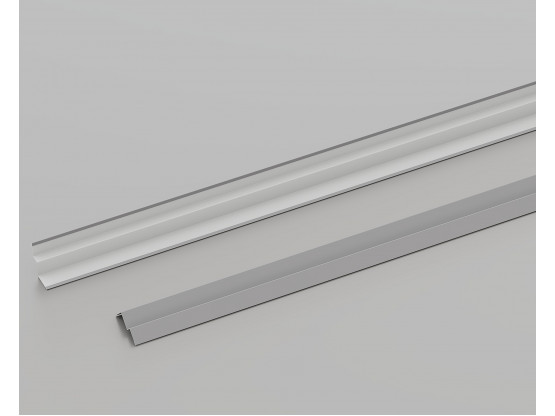 Пристінний кутник КЗС W-подібний (RAL 9006), 3 м