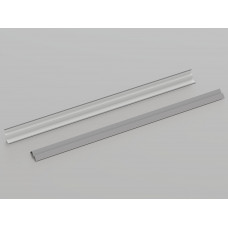 Пристінний кутник КЗС W-подібний (RAL 9006), 3 м