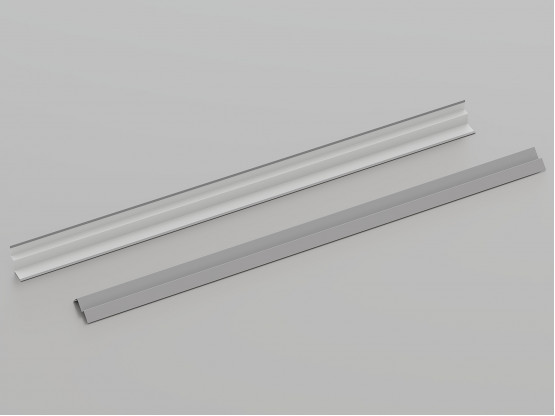 Пристінний кутник КЗС W-подібний (RAL 9006), 3 м