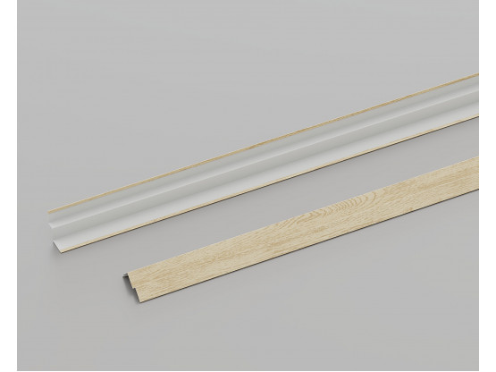 Пристінний кутник КЗС W-подібний (Світле дерево), 3 м