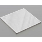 Перфорована металева касета (Хром), кромка — Board, 595x595 мм