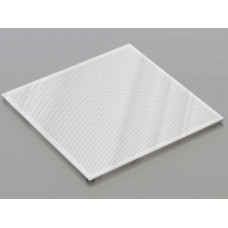 Перфорована металева касета (Хром), кромка — Board, 595x595 мм