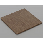 Металева касета (Темне дерево), кромка — Board, 595x595 мм