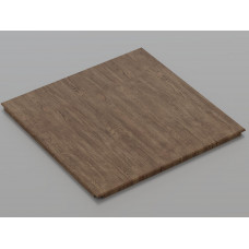 Металева касета (Темне дерево), кромка — Board, 595x595 мм