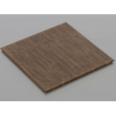 Перфорована металева касета (Темне дерево), кромка — Board, 595x595 мм