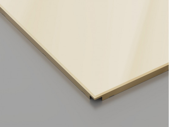 Металева касета (Золото), кромка — Board, 595x595 мм