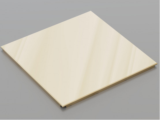 Металева касета (Золото), кромка — Board, 595x595 мм