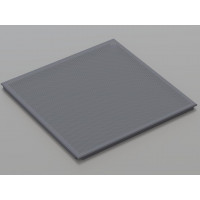 Перфорована металева касета (RAL 7024), кромка — Board, 595x595 мм