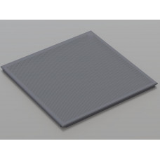 Перфорована металева касета (RAL 7024), кромка — Board, 595x595 мм