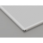 Перфорована металева касета (RAL 9003), кромка — Board, 595x595 мм