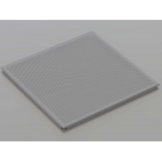 Перфорована металева касета (RAL 9006), кромка — Board, 595x595 мм