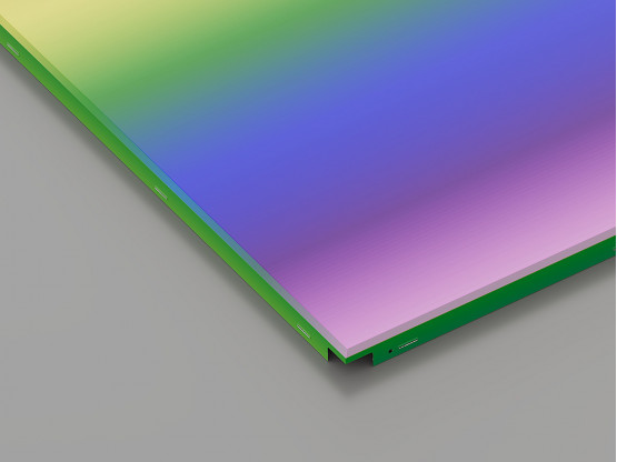 Металева касета (RAL на замовлення), кромка — Clip-In, 600x600 мм