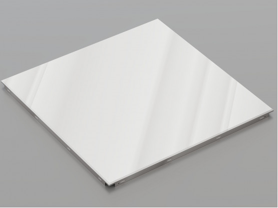 Металева касета (Хром), кромка — Clip-In, 600x600 мм