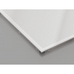 Перфорована металева касета (Хром), кромка — Clip-In, 600x600 мм