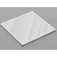 Перфорована металева касета (Хром), кромка — Clip-In, 600x600 мм